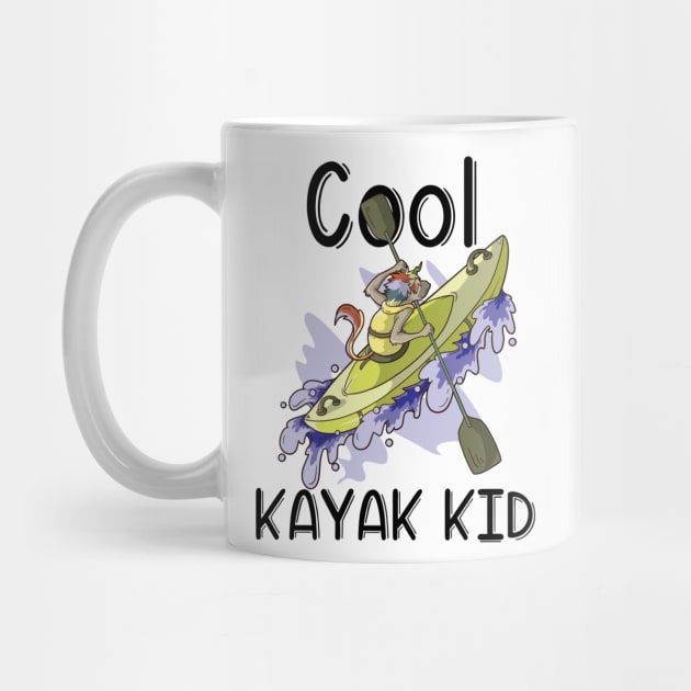 Kayak River Rafting Kids Gift Canoe Unicorn for Son Daughter by TellingTales